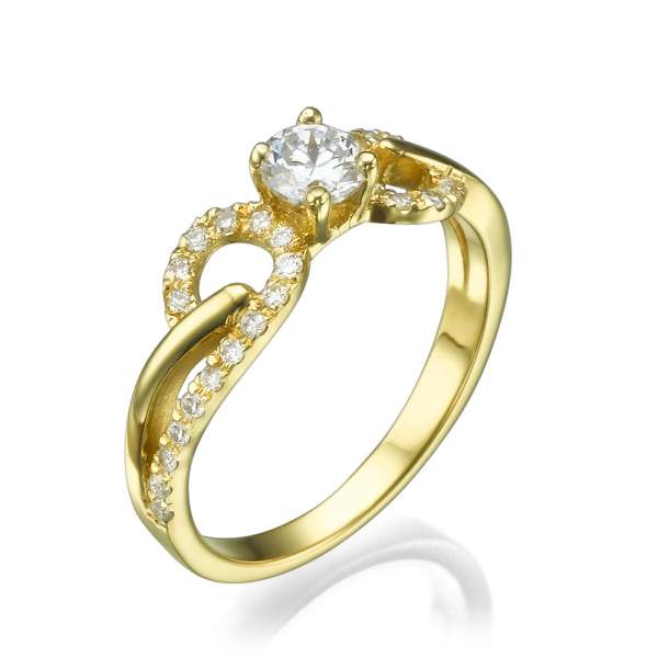 טבעת אירוסין מעוצבת גאיה